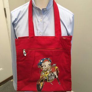Betty Boop Biker Chick Large Tote